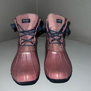 Sperry Kids Pink Top Sider Rain Boots